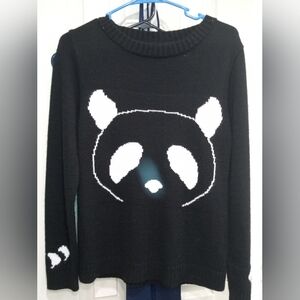Panda bear knit sweater